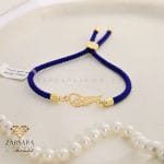 دستبند بافت و طلا بال