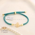 دستبند بافت و طلا انار