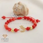 دستبند سنگی طلا انار