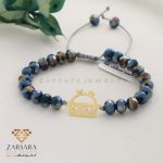 دستبند سنگی طلا طرح انار