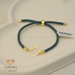 دستبند بافت و طلا انار