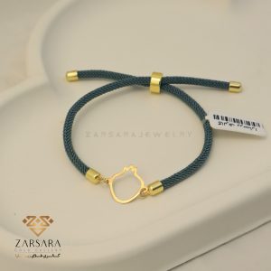 دستبند بافت و طلا انار