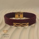 دستبند چرم طرح بی نهایت