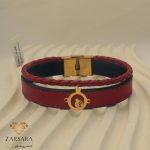 دستبند چرم طرح انار
