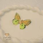 پلاک پروانه پارچه ای