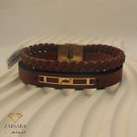 دستبند چرم طرح پیک