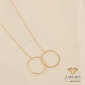 گردنبند مفتولی دو حلقه