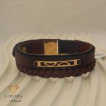 دستبند چرم دو قلب