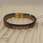 دستبند چرم دو قلب