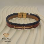دستبند چرم پروانه