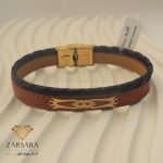 دستبند چرم طرح سنتی