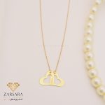 گردنبند لیزری دو قلب