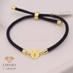 دستبند بافت و طلا جغد