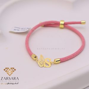 دستبند بافت و طلا s