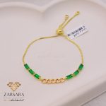 دستبند نگین و طلا کارتیه