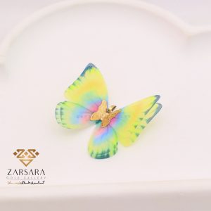 پلاک پروانه ای پارچه ای
