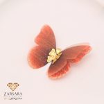 پلاک پروانه پارچه ای