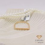 انگشتر مینیمال خطی بافتی