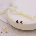 گوشواره میخی سولیتر آبی