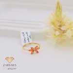 انگشتر نگین نارنجی