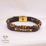 دستبند چرم گل