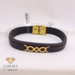 دستبند چرم اشکال هندسی