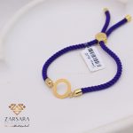 دستبند بافت و طلا دایره