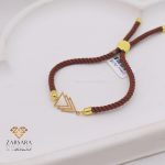 دستبند بافت و طلا مثلث