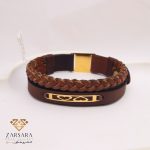 دستبند چرم دو قلب