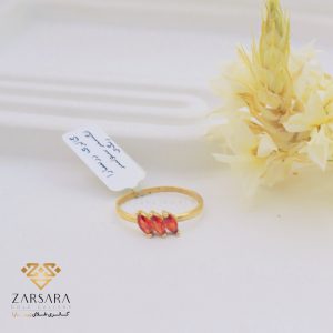 انگشتر نگین نارنجی
