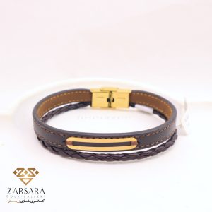 دستبند چرم ۲خط