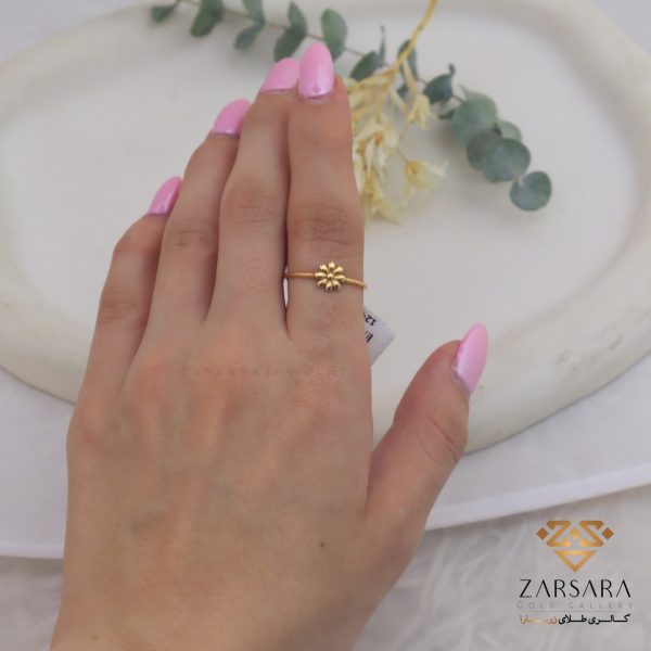 انگشتر مینیمال گل - Image 2