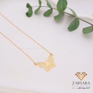 گردنبند لیزری پروانه۱
