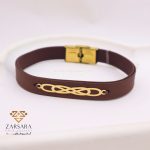دستبند چرم طرح دار بی نهایت