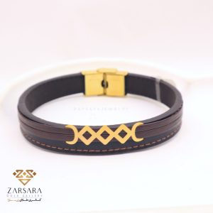 دستبند چرم لوزی