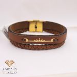 دستبند چرم تاج