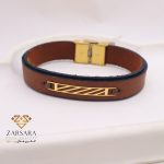 دستبند چرم خط خطی