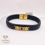 دستبند چرم طرح دار