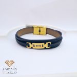 دستبند چرم طرح دار