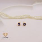 گوشواره میخی سولیتر بنفش