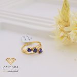 انگشتر نگین بنفش