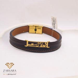 دستبند چرم جمله نوشته