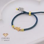 دستبند بافت و طلا ستاره