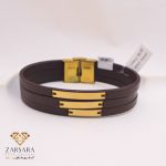 دستبند چرم ۳لاین لوحی