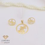 نیم ست لیزری پروانه و گل