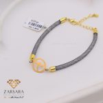 دستبند بافت و طلا سنجاقک