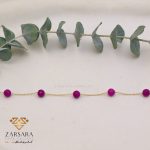 دستبند سنگی بنفش