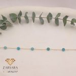 دستبند سنگی آبی