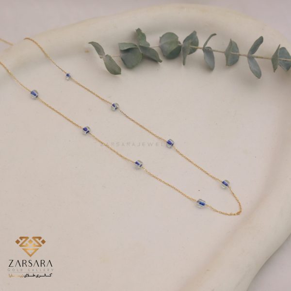 گردنبند سنگی آبی