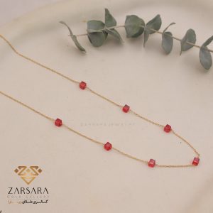 گردنبند سنگی رنگی